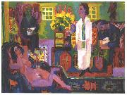 Ernst Ludwig Kirchner Modern Boheme oil